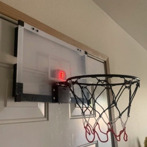 Indoor Basketball Hoop Fan Backboards for Adults with Electronic Scoreboard - Picture 2 of 5